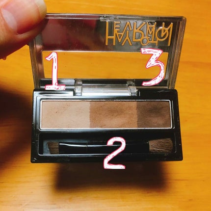 パウダーアイブロウ&ノーズシャドウ/ヘビーローテーション/パウダーアイブロウを使ったクチコミ(2枚目)