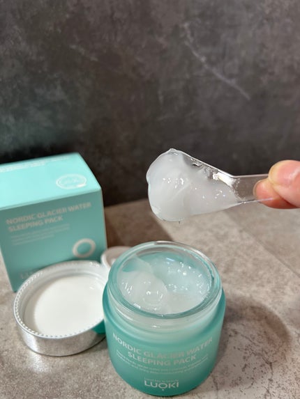 ノルディック氷河水スリーピングパック/LUOKI/フェイスクリームを使ったクチコミ(5枚目)