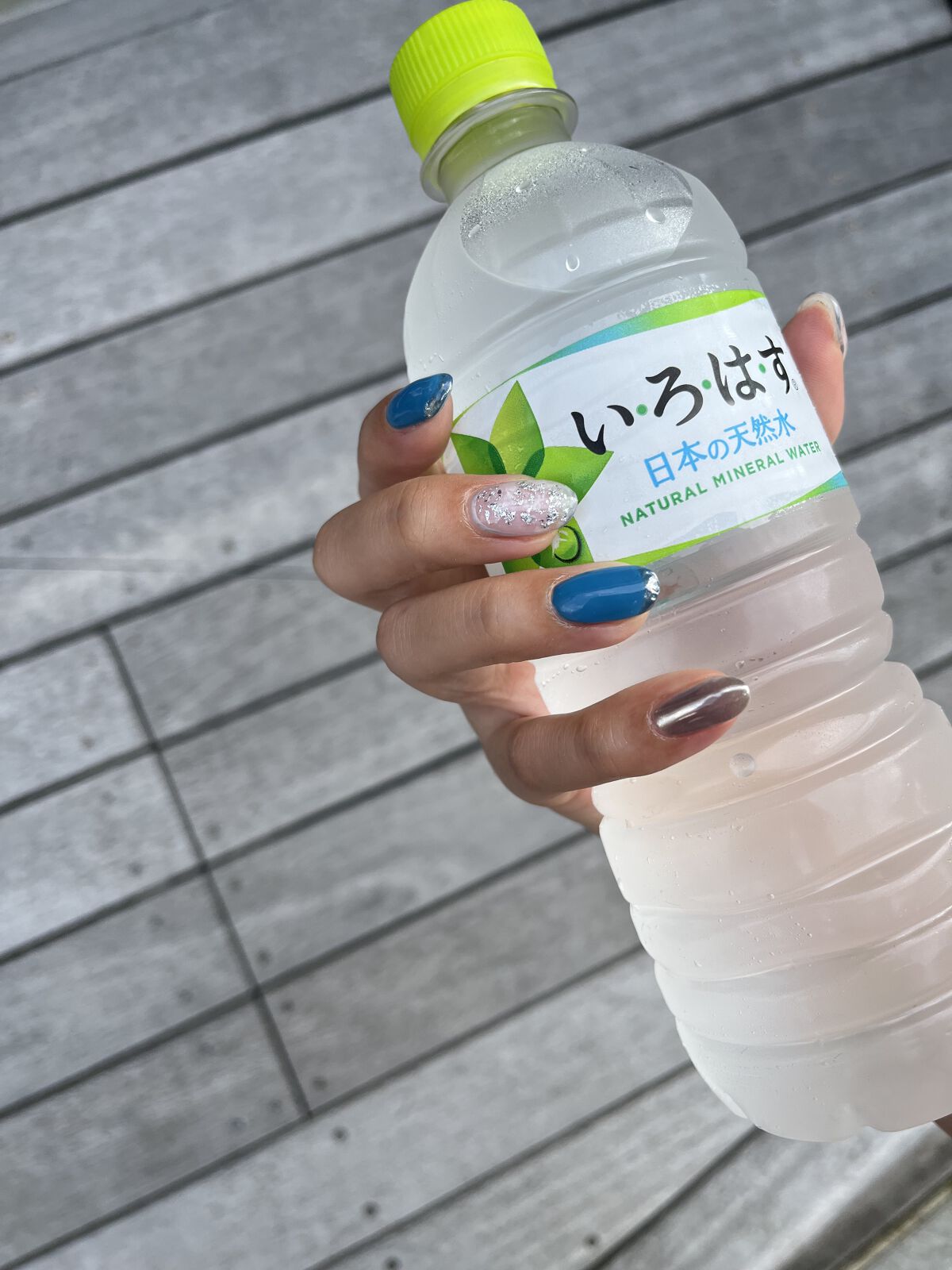 #ジェルネイル,#ブルーネイル,#シルバーネイルのネイルデザイン