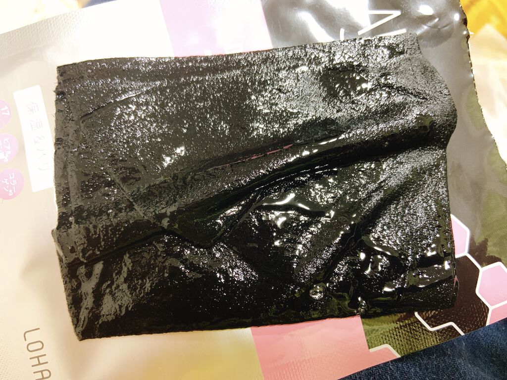 ディープブラック アクアモイスチャー シートマスク 1枚/ALFACE+/シートマスク・パックを使ったクチコミ（2枚目）