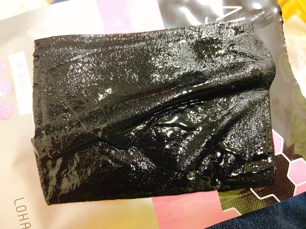 ディープブラック アクアモイスチャー シートマスク/ALFACE+/シートマスク・パックを使ったクチコミ(2枚目)