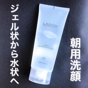 ラゴム ジェルトゥウォーター クレンザー(朝用洗顔)/LAGOM /洗顔フォームを使ったクチコミ（1枚目）