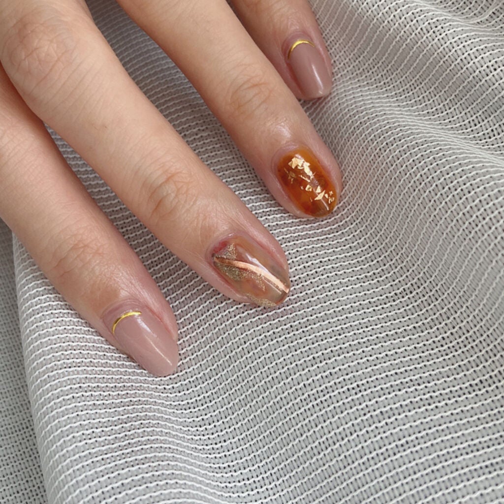 グロッシーコート/スキューズミー/オールインワンネイルを使ったクチコミ(3枚目)