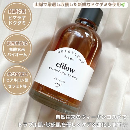 ドクダミバイオームバランシングトナー/efilow/化粧水を使ったクチコミ(3枚目)