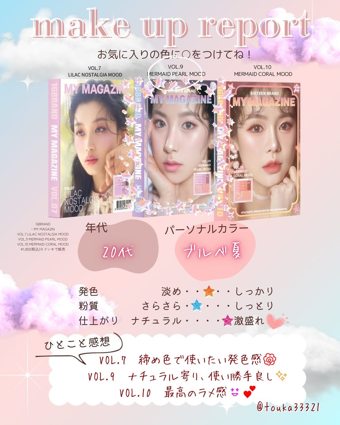 16 MY MAGAZINE/16BRAND/アイシャドウパレットを使ったクチコミ(4枚目)