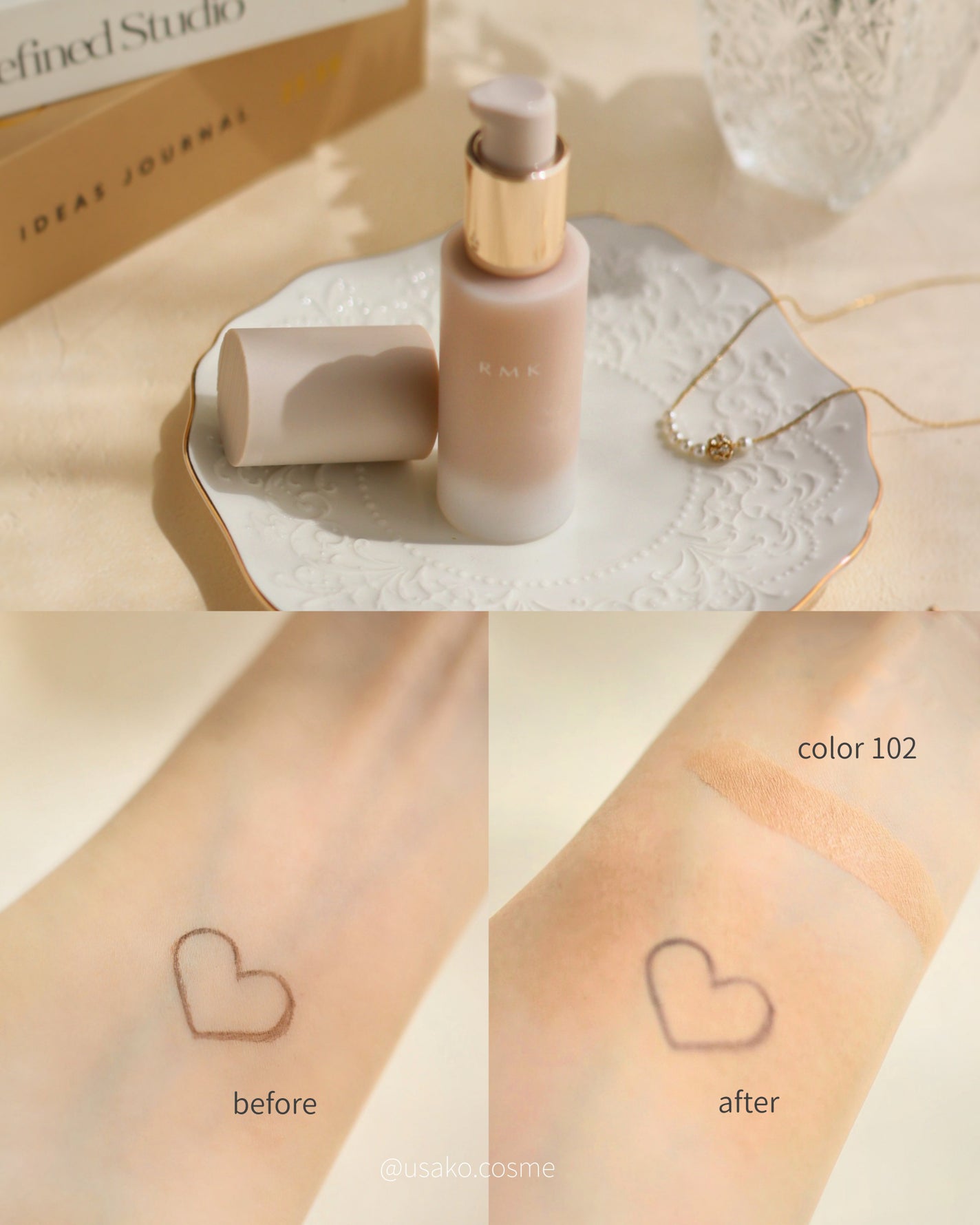 RMK ラスティング ジェルクリーミィファンデーション/RMK/クリーム・エマルジョンファンデーションを使ったクチコミ(4枚目)