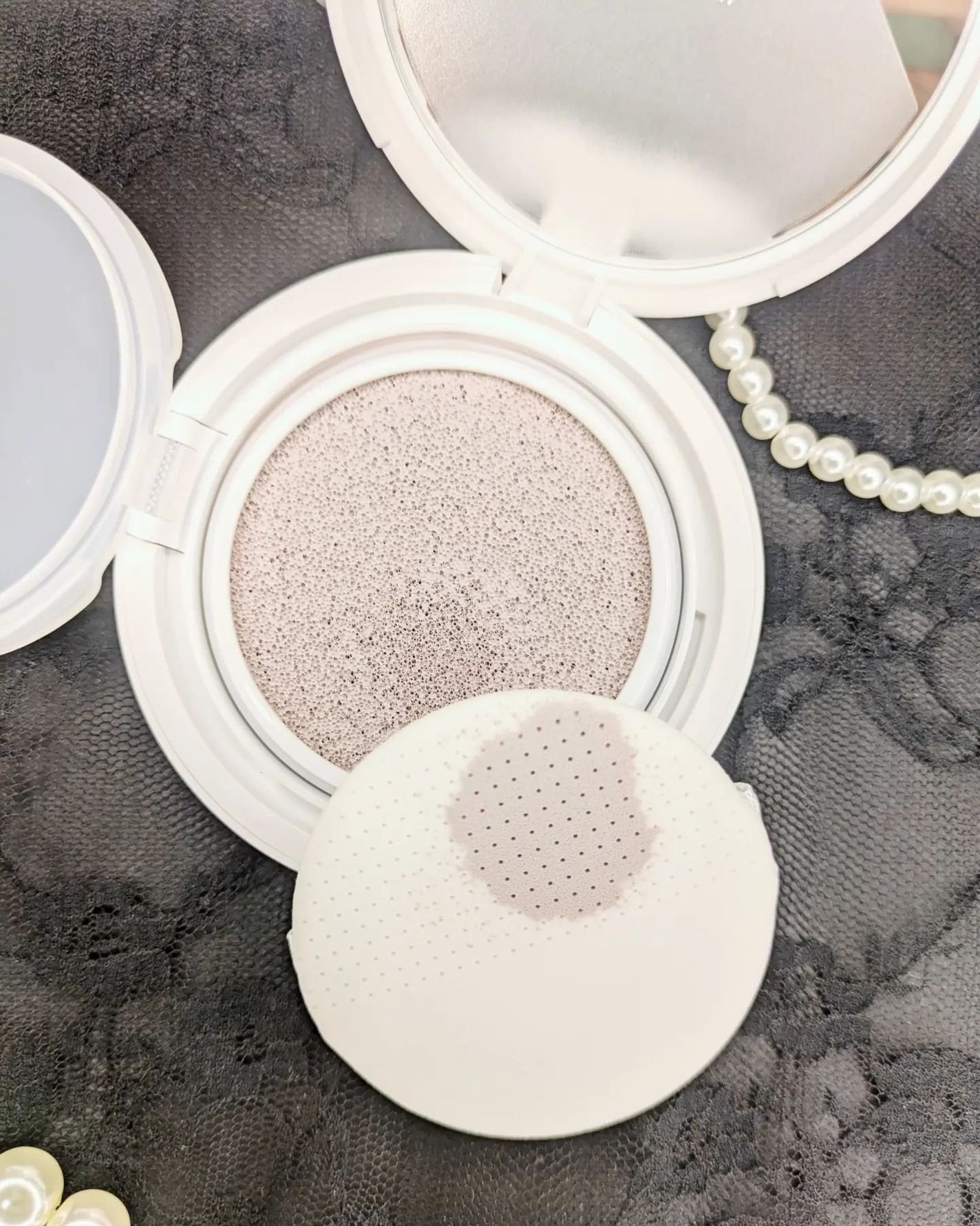 コンプリメントシリーズクッション 紫色(ボラ)/Ameli/クッションファンデーションを使ったクチコミ(2枚目)