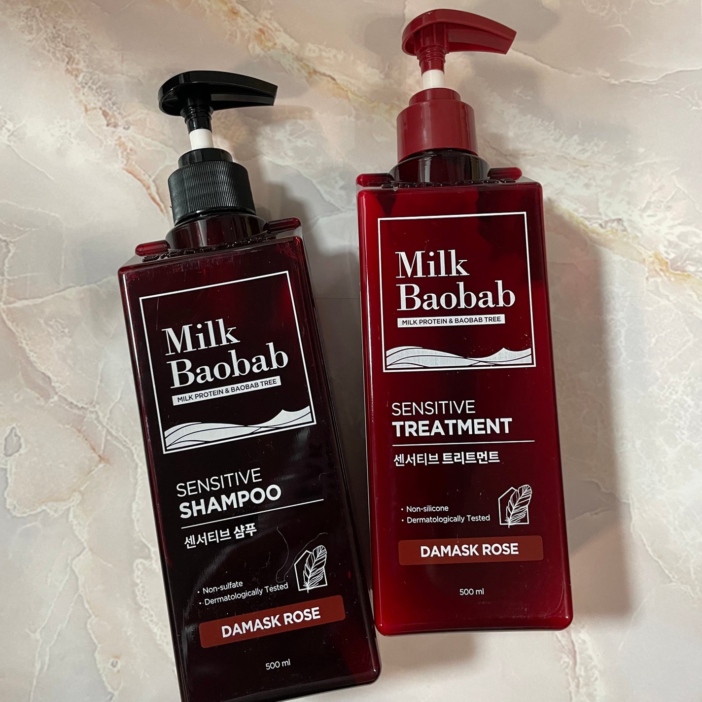センシティブ シャンプー / トリートメント ダマスクローズ/ミルクバオバブ/市販シャンプーを使ったクチコミ(1枚目)