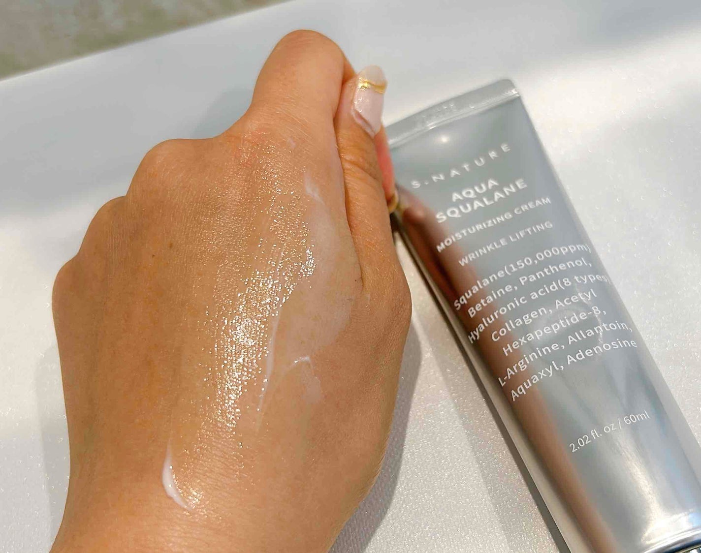 アクアスクワランモイスチャークリーム/S.NATURE/フェイスクリームを使ったクチコミ(5枚目)