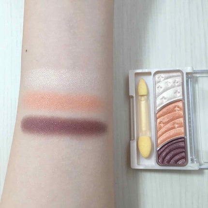 トーンアップアイシャドウ/CEZANNE/アイシャドウパレットを使ったクチコミ(3枚目)