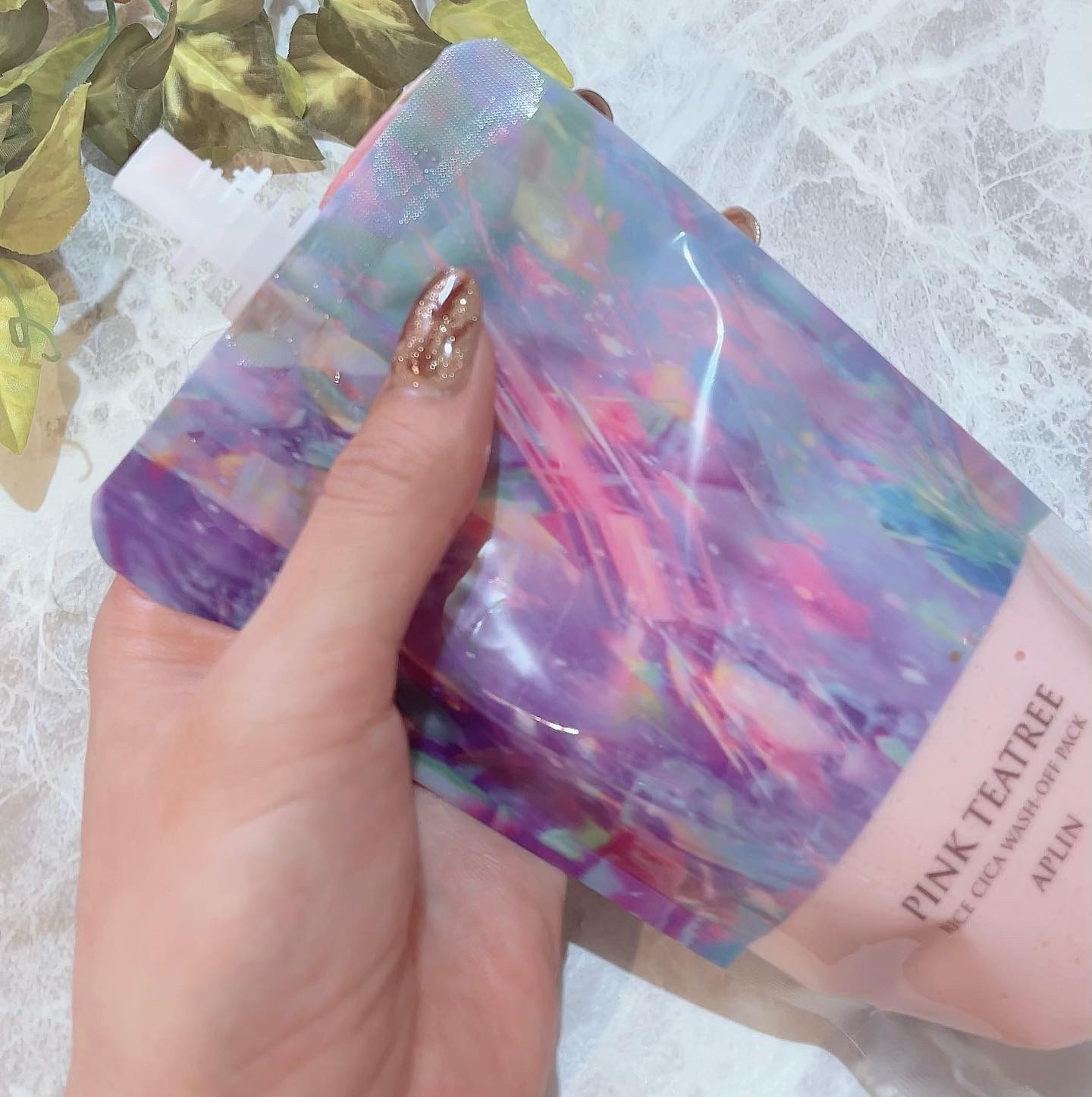 ピンクティーツリーライスシカウォッシュオフパック/APLIN/洗い流すパック・マスクを使ったクチコミ（2枚目）