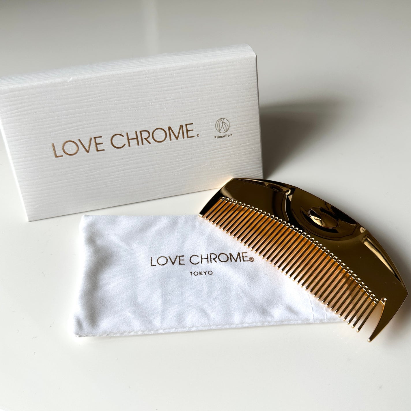 (R)K24GPツキ ゴールド/LOVECHROME/ヘアコームを使ったクチコミ(1枚目)