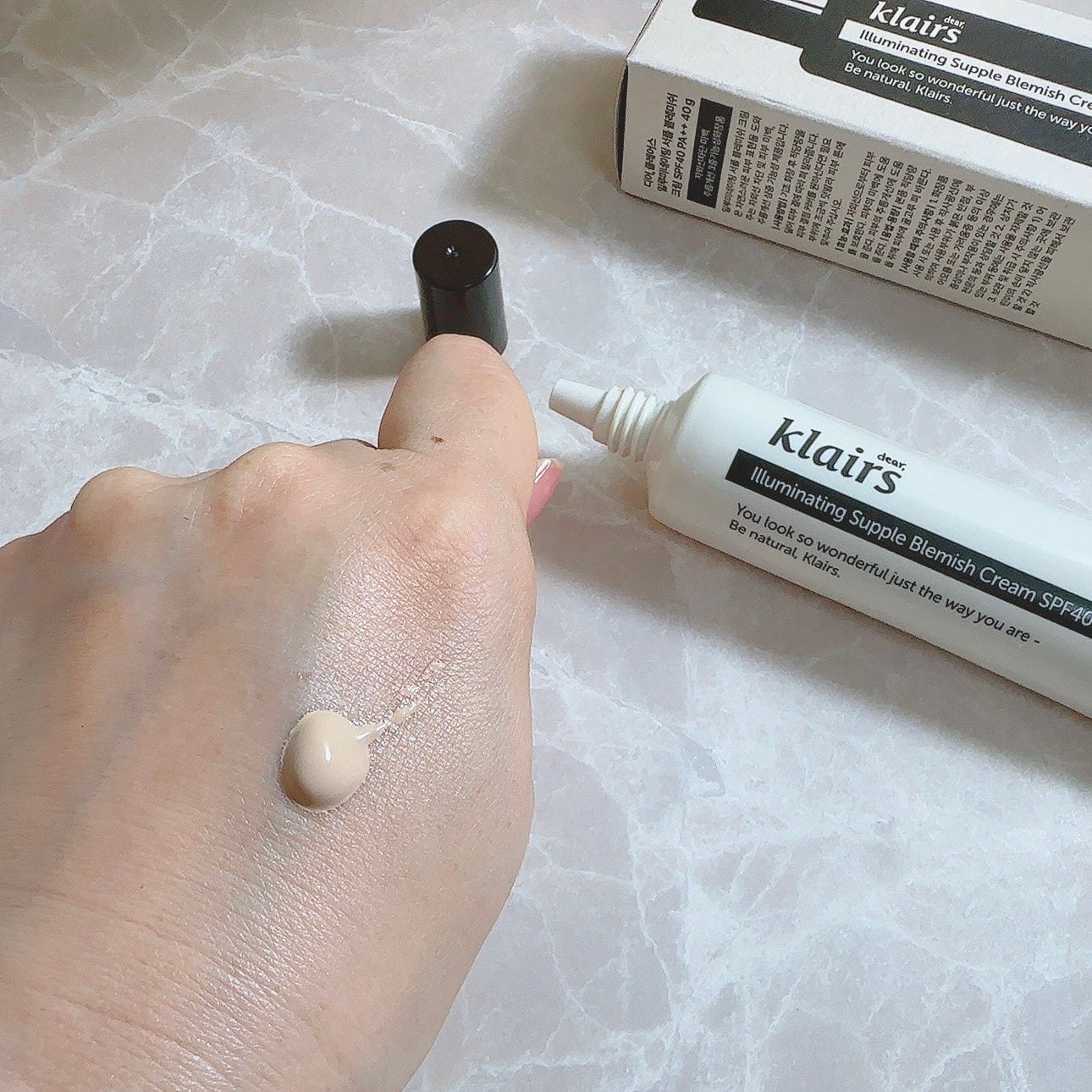 イルミネーティングサプルブレミッシュクリーム(40ml)/Klairs/化粧下地を使ったクチコミ(2枚目)