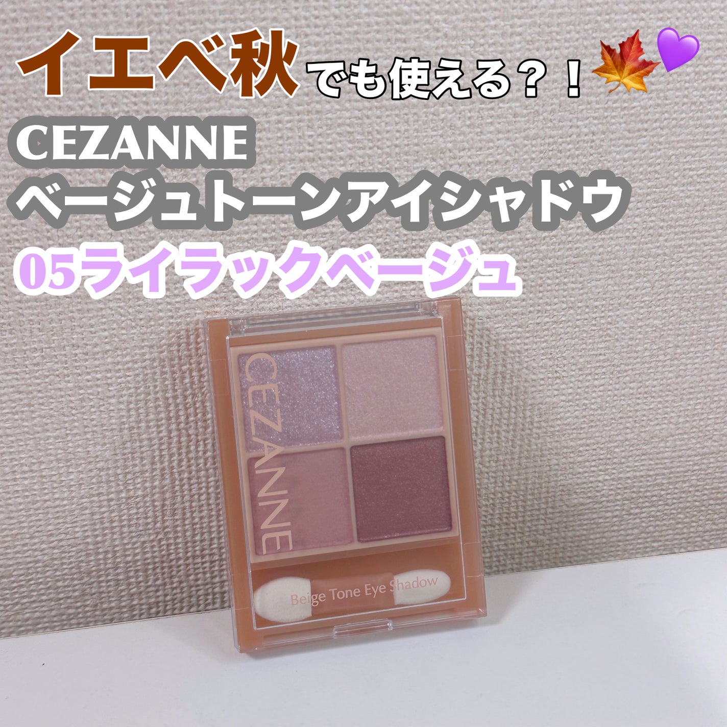 ベージュトーンアイシャドウ/CEZANNE/アイシャドウパレットを使ったクチコミ(1枚目)