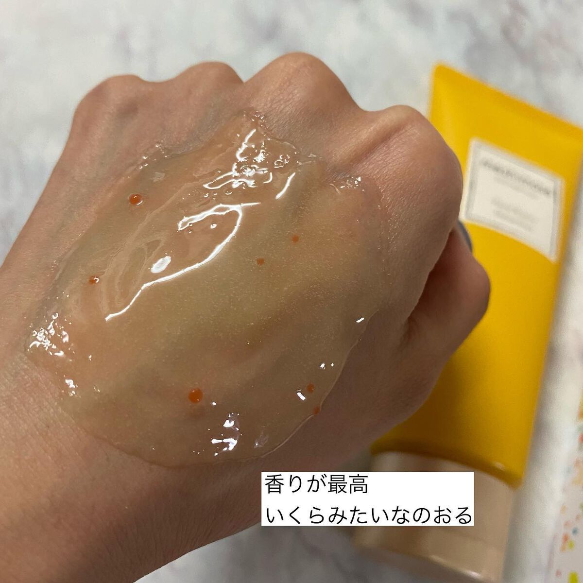 ゴマージュシュガー オスマンサス/meshimase/ボディスクラブを使ったクチコミ(3枚目)