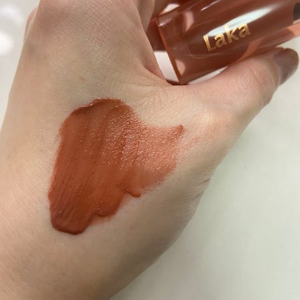 ジェリーイングヌードグロス 301 フィグリング/Laka/リップグロスを使ったクチコミ(3枚目)