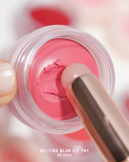 メルティングブラーリップポット/HOLIKA HOLIKA/口紅を使ったクチコミ(5枚目)