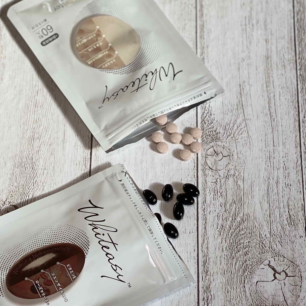 Whiteasy L-シスチン・ビタミンE含有加工食品/合一製薬/美容サプリメントを使ったクチコミ（3枚目）