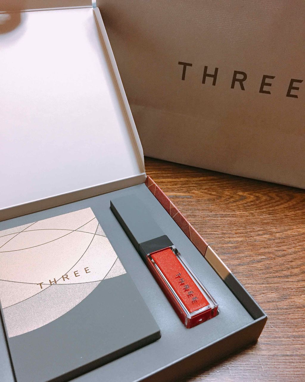 シマリング リップジャム/THREE/リップグロスを使ったクチコミ(1枚目)