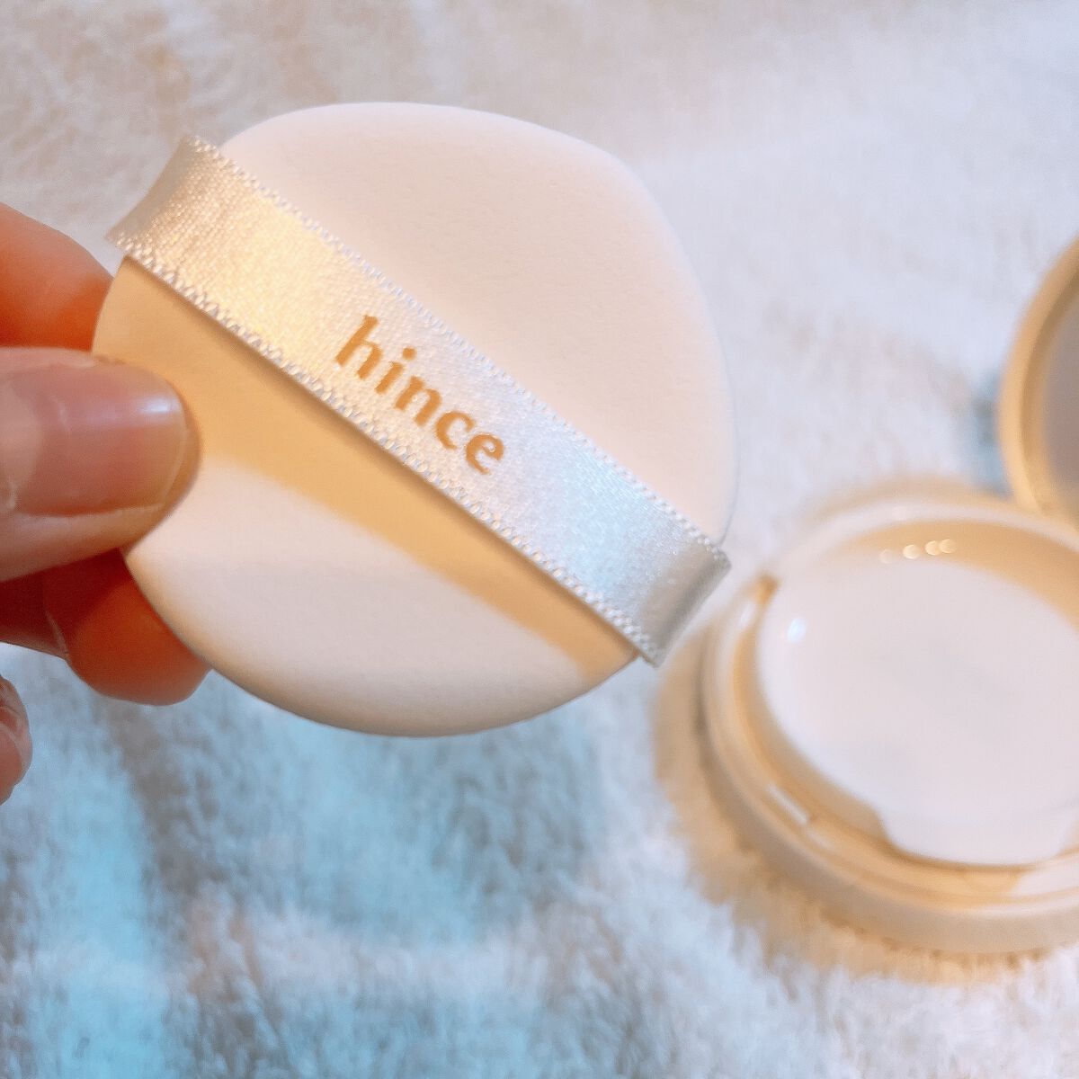 セカンドスキングロウクッション 23 サンド/hince/クッションファンデーションを使ったクチコミ（2枚目）