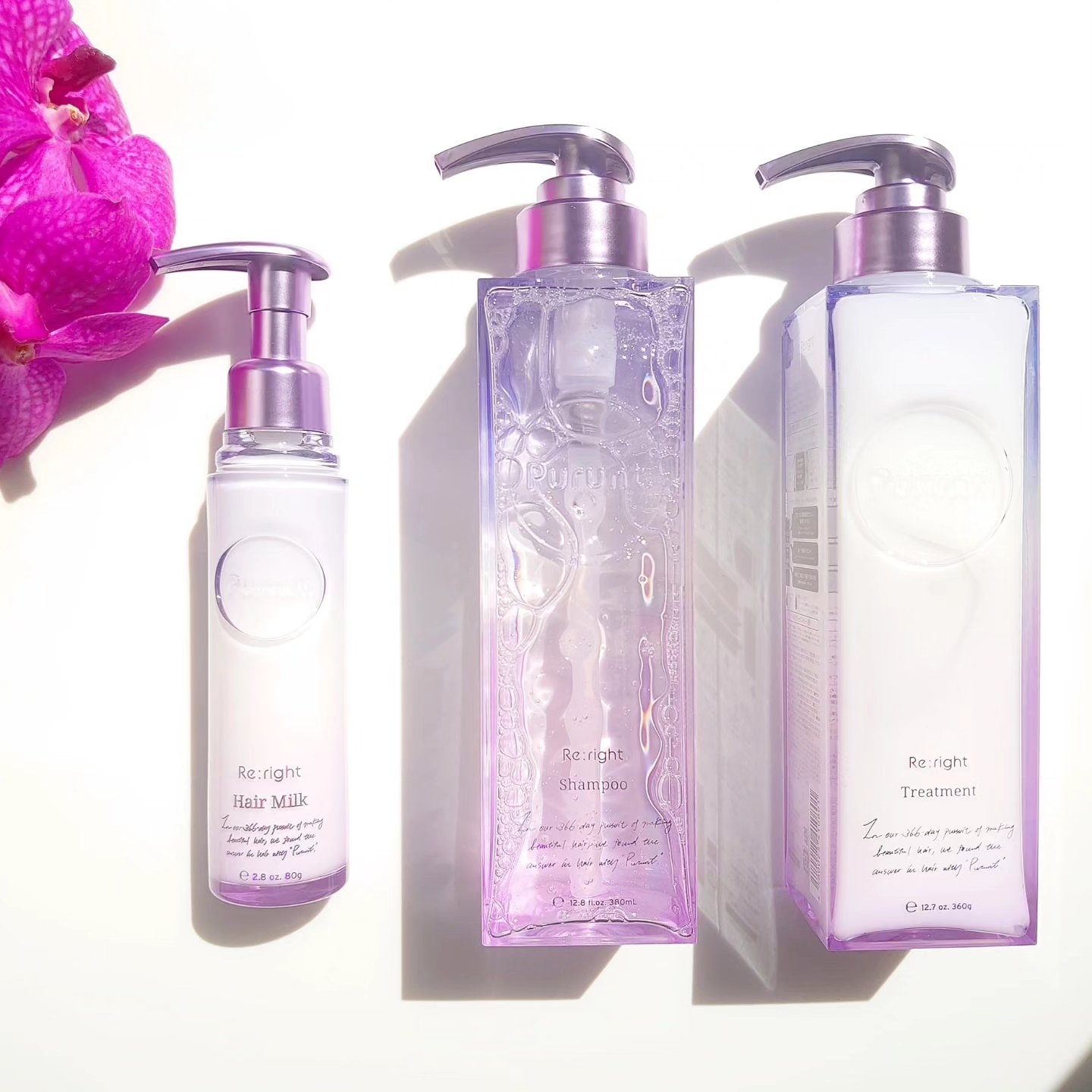 髪の内と外の両方のケアが叶う♡

美容室メーカーが𝟑𝟔𝟔日かけて開発したヘアケアブランドの新シリーズ🧸💕

𝐏𝐮𝐫𝐮𝐧𝐭 𝐑𝐞:𝐫𝐢𝐠𝐡𝐭

『整える+補う・守る+集中ケア』スキンケア発想

𝟗𝟔%以