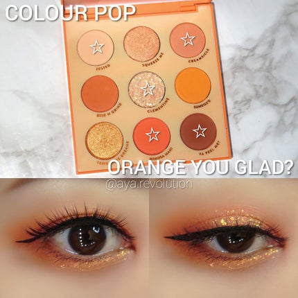 ORANGE YOU GLAD/ColourPop/アイシャドウパレットを使ったクチコミ(1枚目)