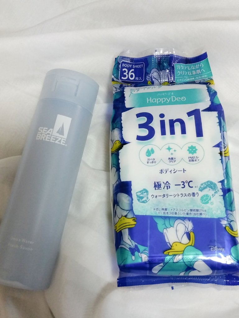 ハッピーデオ ボディシート 極冷/マンダム/デオドラント・制汗剤を使ったクチコミ(2枚目)