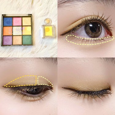 UR GLAM　BLOOMING EYE COLOR PALETTE/U R GLAM/アイシャドウパレットを使ったクチコミ（3枚目）