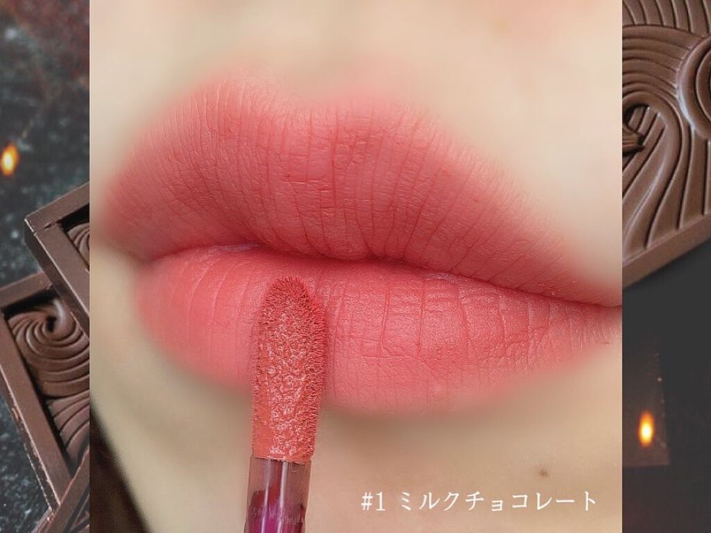 キスチョコレート ムースティント/ETUDE/口紅を使ったクチコミ（2枚目）