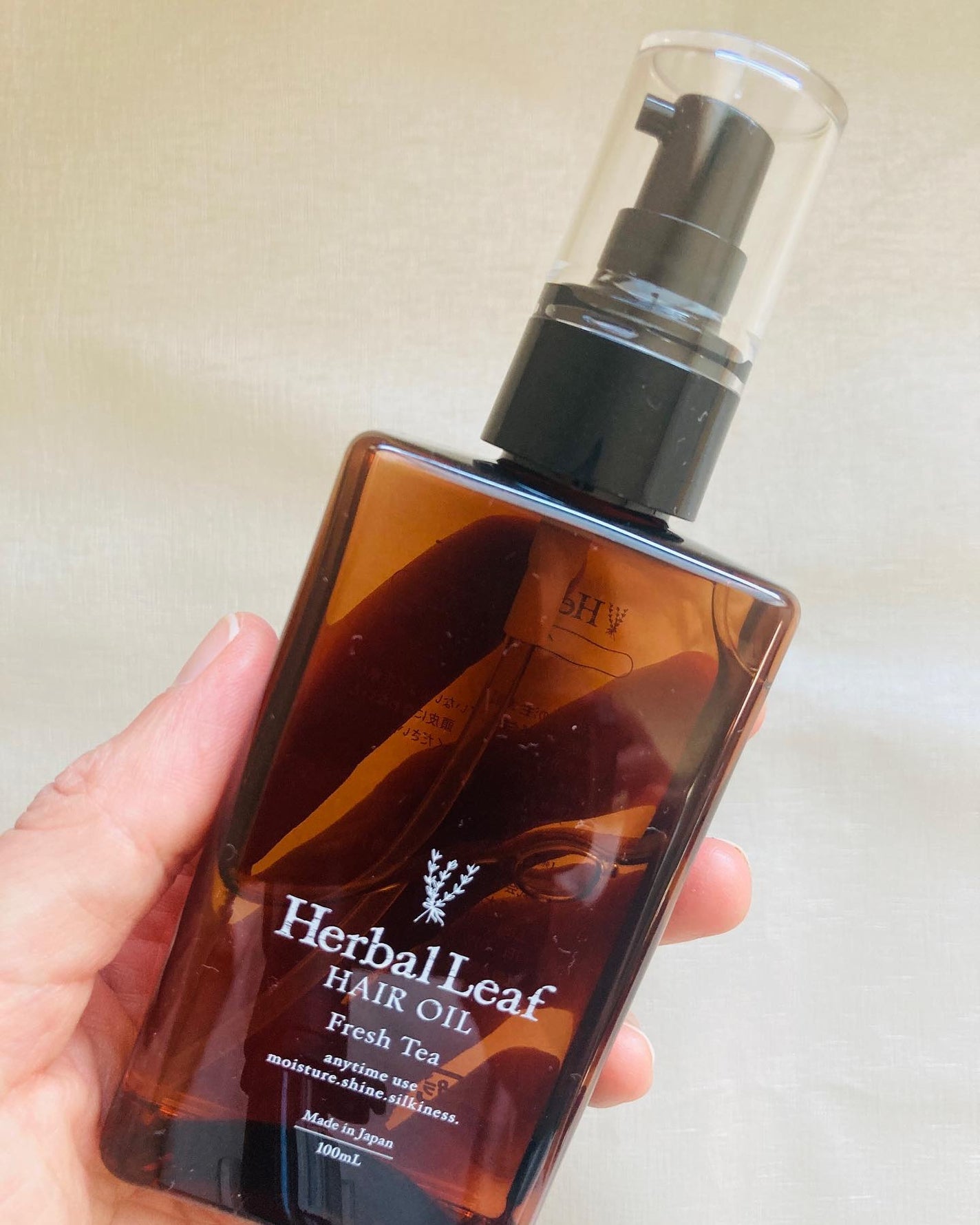 オーガニックヘアオイル フレッシュティーの香り/ハーバルリーフ/ヘアオイルを使ったクチコミ(7枚目)