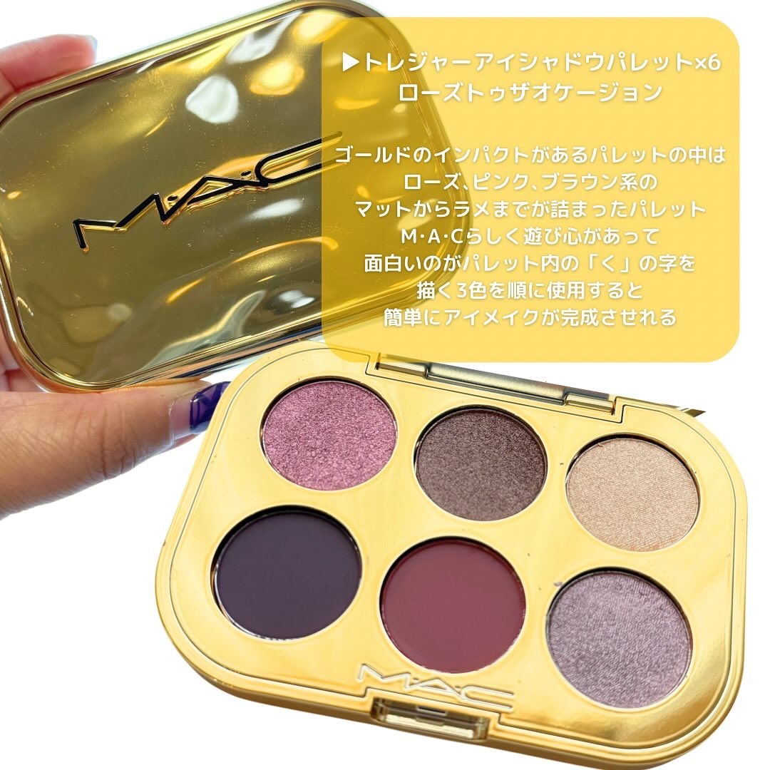 トレジャー アイシャドウ パレット ×6/M・A・C/アイシャドウパレットを使ったクチコミ（2枚目）