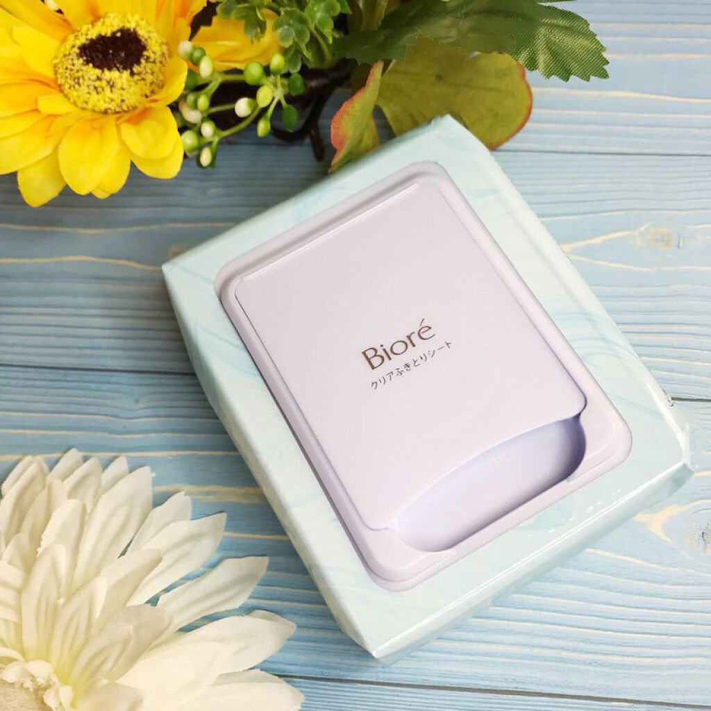 クリアふきとりシート 32枚入り/ビオレ/クレンジングシートを使ったクチコミ（3枚目）