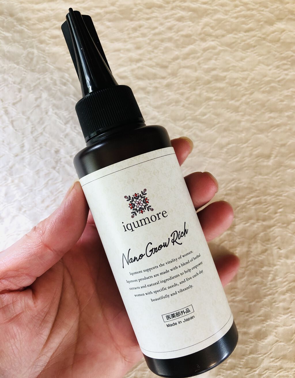 ナノグロウリッチ/iqumore/頭皮ローションを使ったクチコミ（1枚目）
