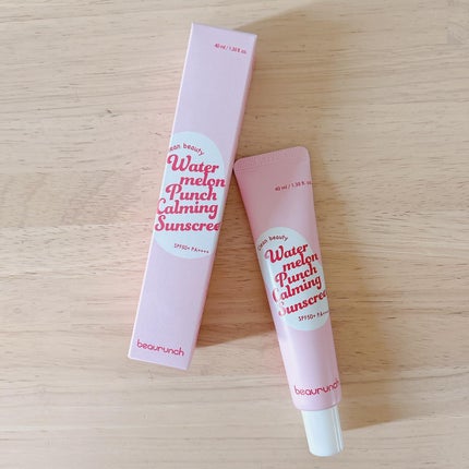 ウォーターメロン パンチ カミング サンスクリーン / スイカサンクリーム / SPF 50+ PA++++  /ビューランチ/日焼け止めクリームを使ったクチコミ(1枚目)