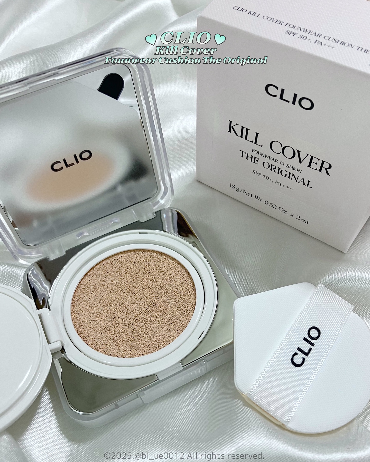 キル カバー ファンウェア クッション ザ オリジナル/CLIO/クッションファンデーションを使ったクチコミ（3枚目）