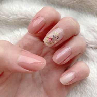 Design Nail Sticker (デザインネイルシール)/元林/ネイルシールを使ったクチコミ（2枚目）