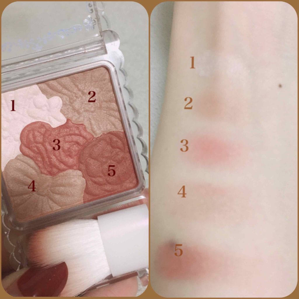 グロウフルールチークス/キャンメイク/パウダーチークを使ったクチコミ(1枚目)