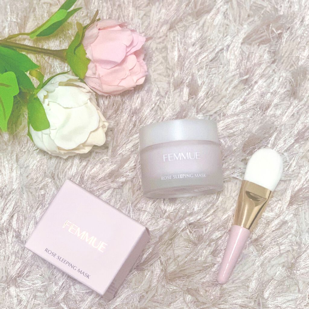 ローズウォーター スリーピングマスク/FEMMUE/フェイスクリームを使ったクチコミ（1枚目）