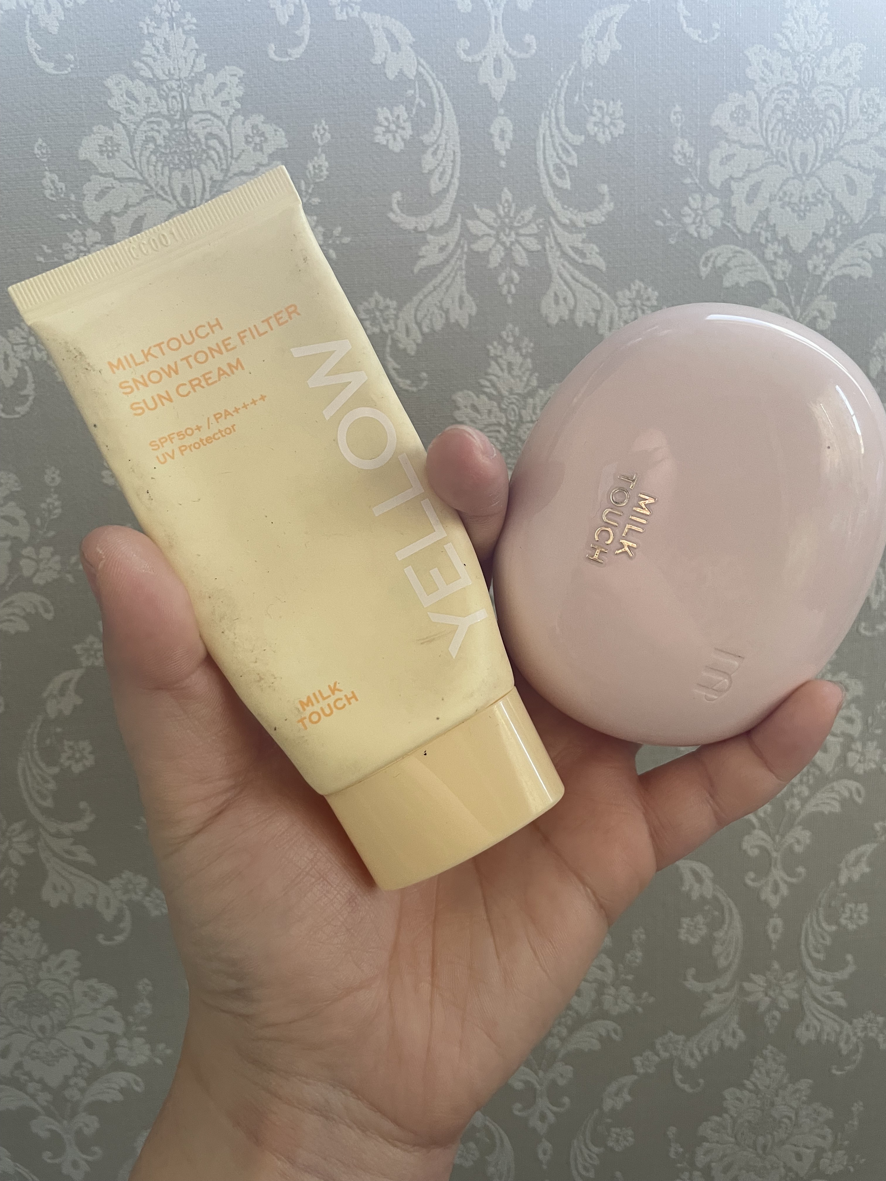 スノートーンフィルターサンクリーム 03 NATURAL YELLOW/Milk Touch/日焼け止めクリームを使ったクチコミ（1枚目）