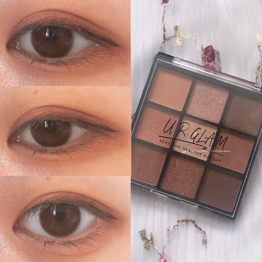 UR GLAM BLOOMING EYE COLOR PALETTE/U R GLAM/アイシャドウパレットを使ったクチコミ(3枚目)