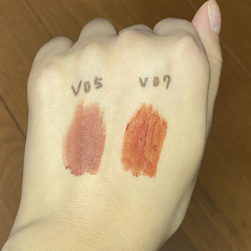 琥珀セミマットリップ/Joocyee/口紅を使ったクチコミ（2枚目）