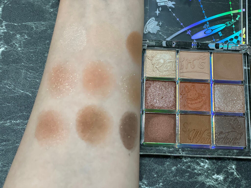 クォーツ 9色アイシャドウパレット(ドリームランドアイシャドウ)/ZEESEA/アイシャドウパレットを使ったクチコミ(5枚目)