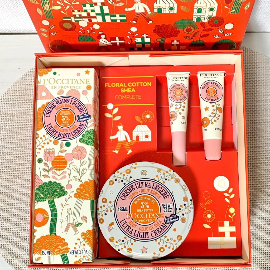 フローラルコットン スノーシア コンプリート/L'OCCITANE/その他キットセットを使ったクチコミ(2枚目)