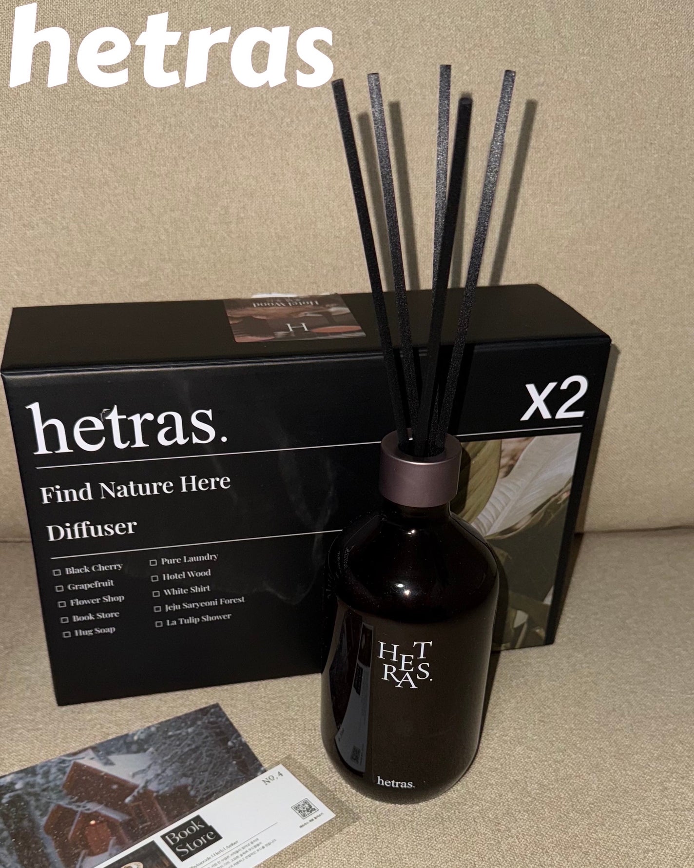 プレミアムディフューザー/hetras/ルームフレグランスを使ったクチコミ(1枚目)