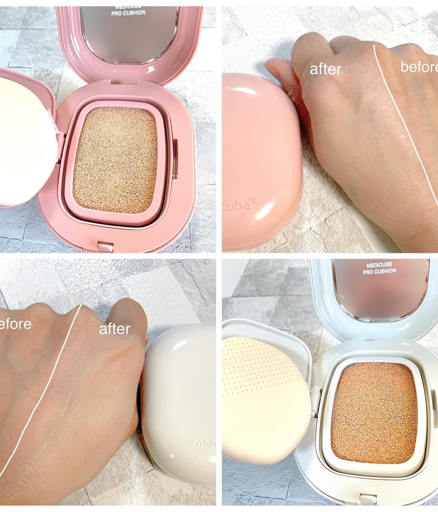 プロ グルタチオン グロウクッションファンデーション/MEDICUBE/クッションファンデーションを使ったクチコミ(3枚目)