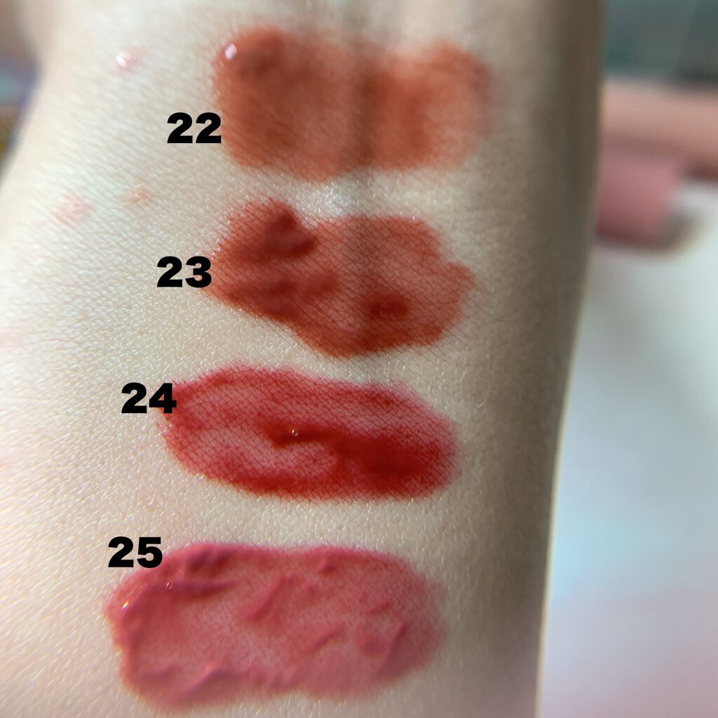 ジューシーラスティングティント/rom&nd/リップティントを使ったクチコミ(3枚目)