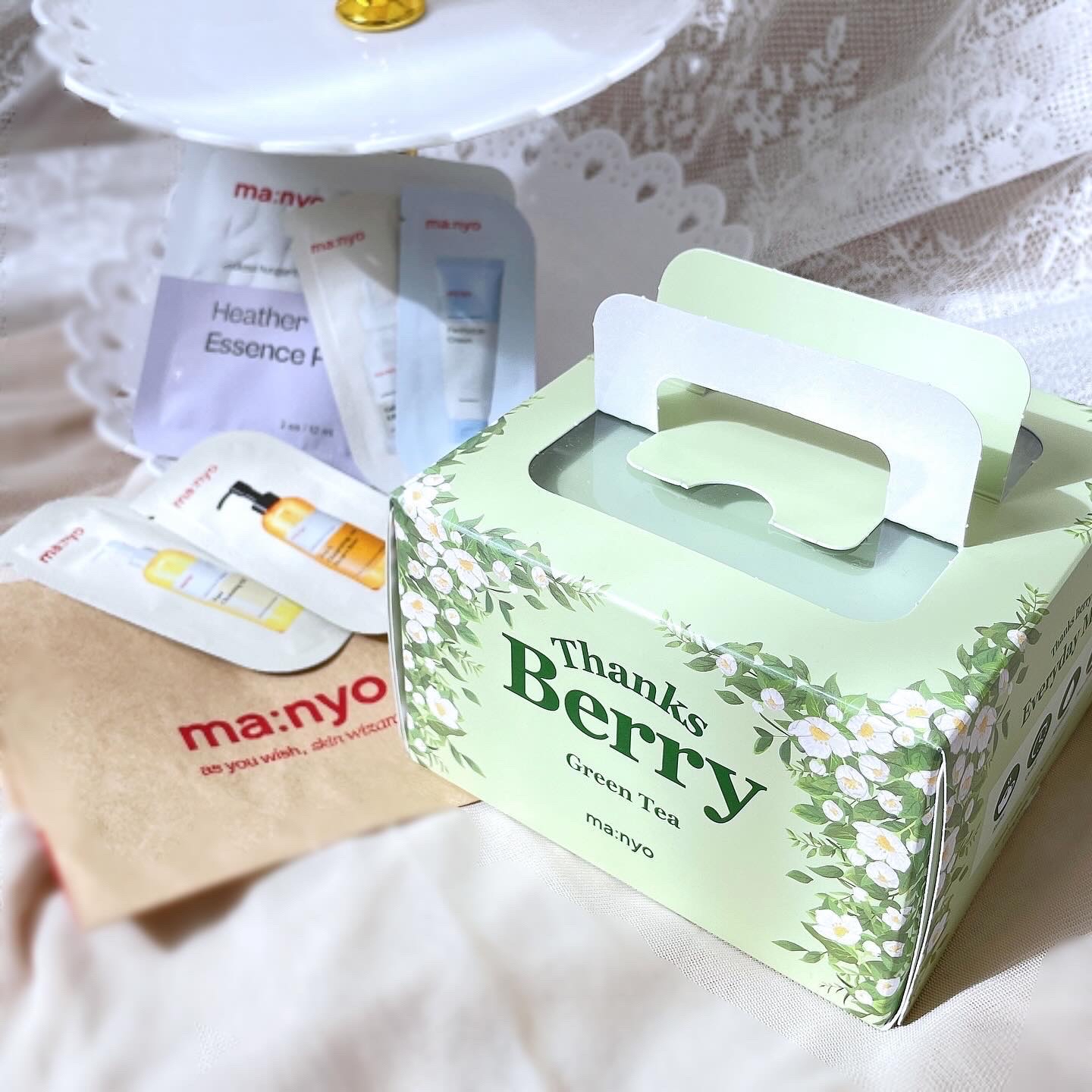 Thanks Berry グリーンティーシートマスク/manyo/シートマスク・パックを使ったクチコミ（1枚目）