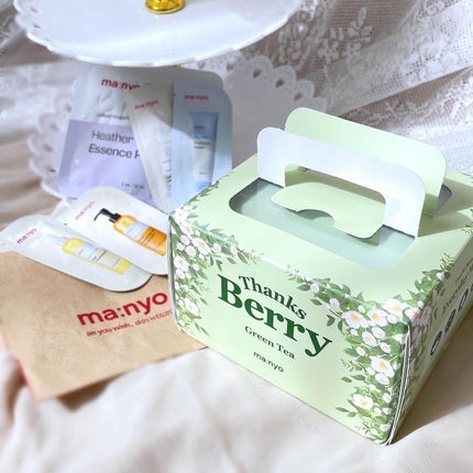 Thanks Berry グリーンティーシートマスク/manyo/シートマスク・パックを使ったクチコミ(1枚目)