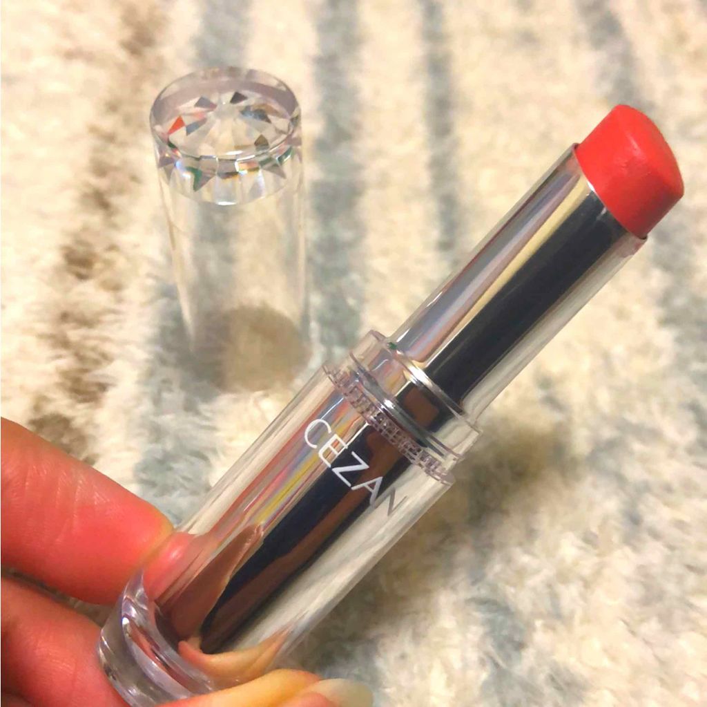 ラスティンググロスリップ/CEZANNE/口紅を使ったクチコミ(2枚目)