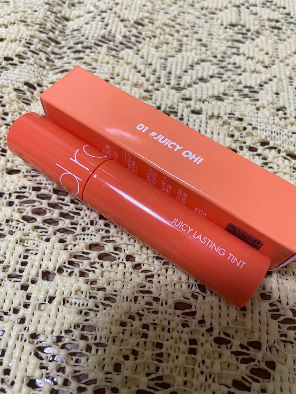 ジューシーラスティングティント/rom&nd/リップティントを使ったクチコミ(2枚目)